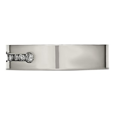Titanium 1/2 ct tw Diamond Wedding Band – view 4