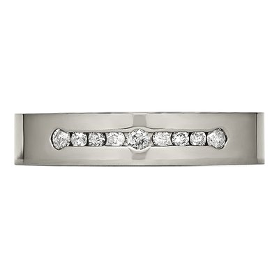 Titanium 1/4 ct tw Diamond Wedding Band – view 5