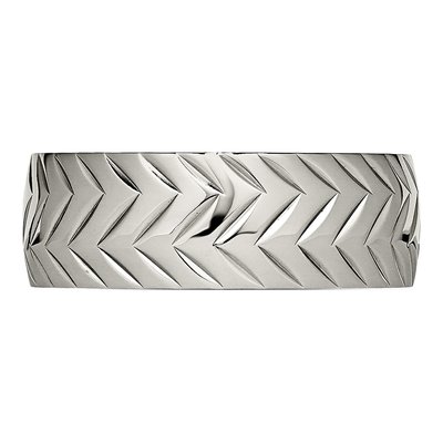 Titanium Diamond-Cut Wedding Band – view 4
