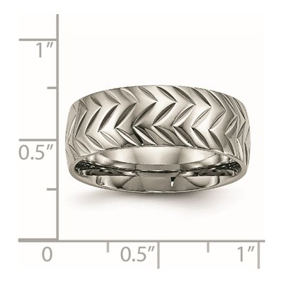 Titanium Diamond-Cut Wedding Band – view 7