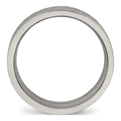 Titanium 6mm Textured Wedding Band – view 3