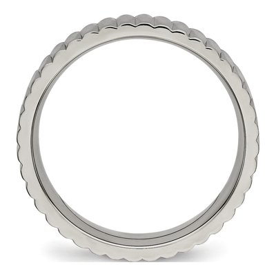 Titanium 6mm Textured Wedding Band – view 3