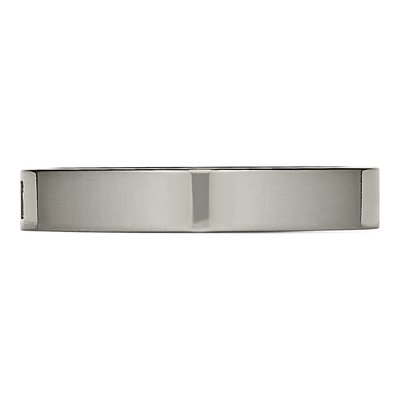 Titanium CZ Comfort Fit Wedding Band – view 4