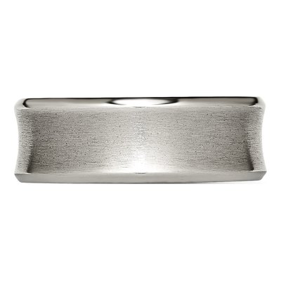 Titanium 8mm Concave Beveled Wedding Band – view 4