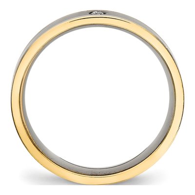 Titanium CZ Wedding Band – view 3