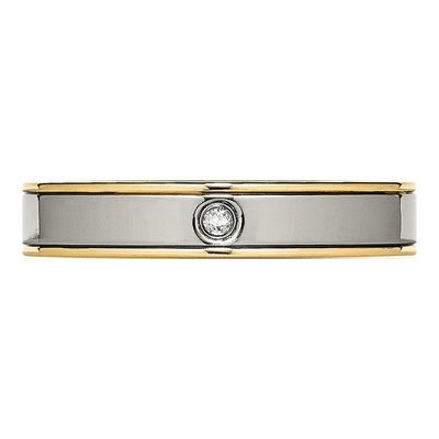 Titanium CZ Wedding Band – view 5