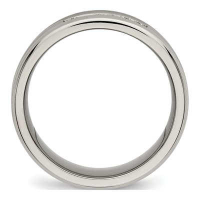 Titanium CZ Wedding Band – view 3
