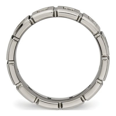 Titanium CZ Wedding Band – view 3