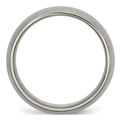 Titanium 8mm Grooved Wedding Band – view 2