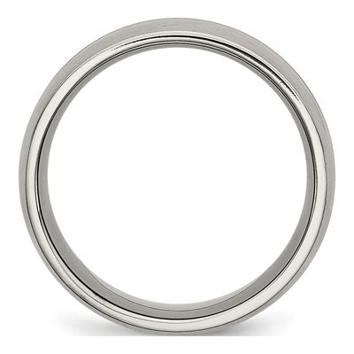 Titanium 10mm Grooved Wedding Band – view 2