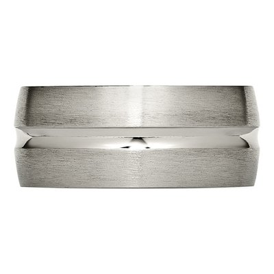 Titanium 10mm Grooved Wedding Band – view 3