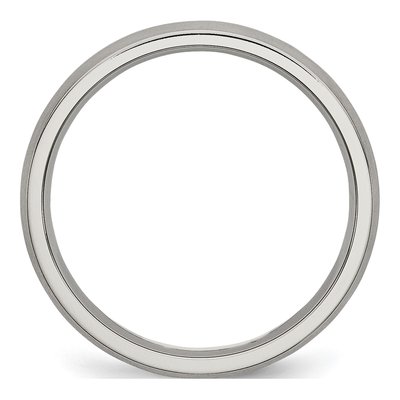 Titanium 4mm Half Round Comfort-Fit Wedding Band – view 5