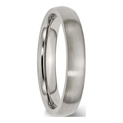 Titanium 4mm Half Round Comfort-Fit Wedding Band – view 7