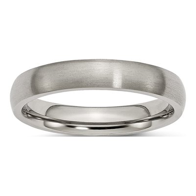 Titanium 4mm Half Round Comfort-Fit Wedding Band