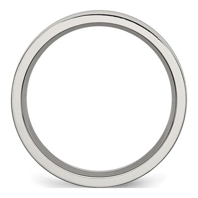 Titanium 6mm Grooved Wedding Band – view 2