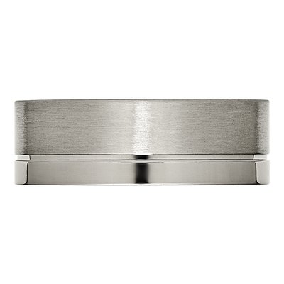 Titanium 8mm Grooved Wedding Band – view 3