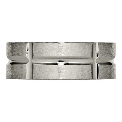 Titanium 8mm Grooved Wedding Band – view 3