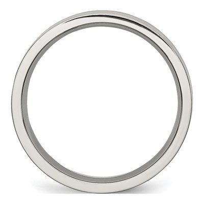 Titanium 5mm Flat Comfort-Fit Wedding Band – view 4