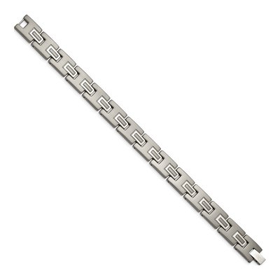 Men's Titanium Brushed & Polished Bracelet – view 4