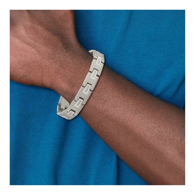 Men's Titanium Brushed & Polished Bracelet – view 7