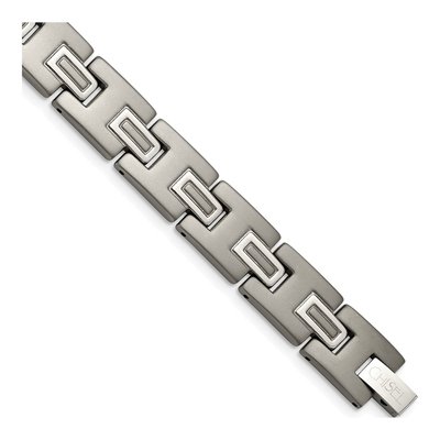 Men's Titanium Brushed & Polished Bracelet