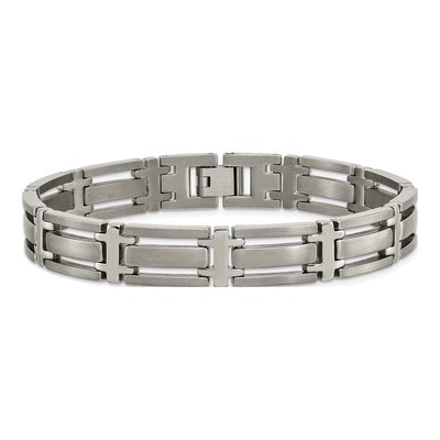 Men's Titanium Brushed & Polished Bracelet – view 5