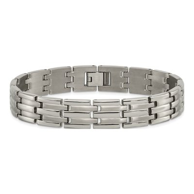 Men's Titanium Brushed Bracelet – view 5