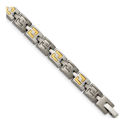 Titanium & 14K Gold Bracelet
