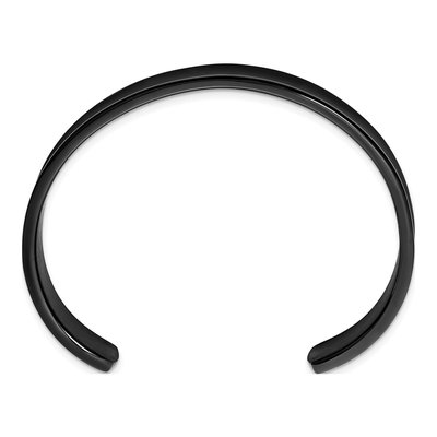 Black Titanium Cuff Bracelet – view 3