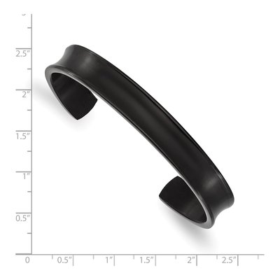 Black Titanium Cuff Bracelet – view 4