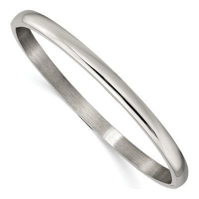 Titanium Hinged Bangle Bracelet