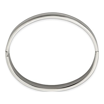 Titanium Hinged Bangle Bracelet – view 3