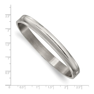 Titanium Hinged Bangle Bracelet – view 4