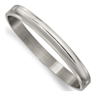Titanium Hinged Bangle Bracelet