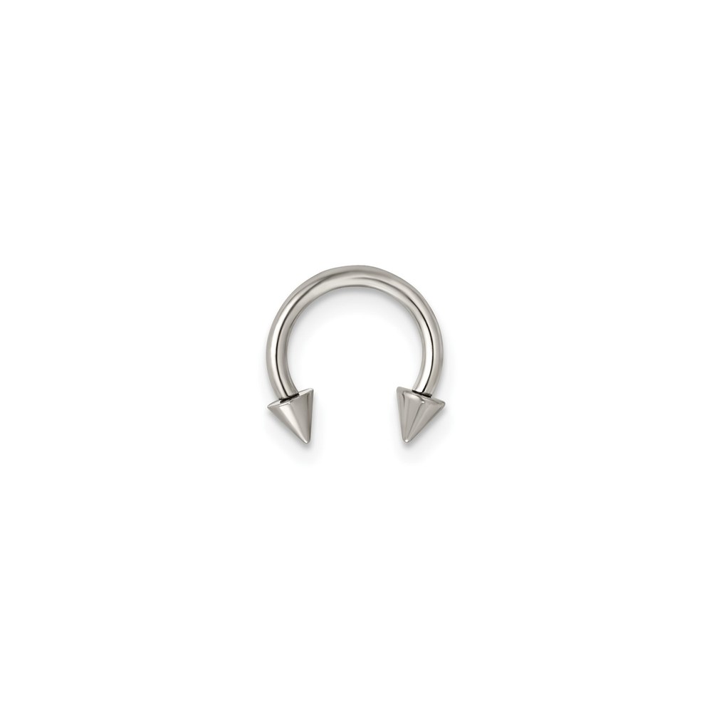 Jewelry by Sweet Pea Chisel Titanium Polished Arrow Head Screw Back Septum Ring