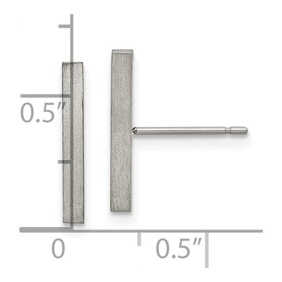 Titanium Bar Dangle Earrings – view 5