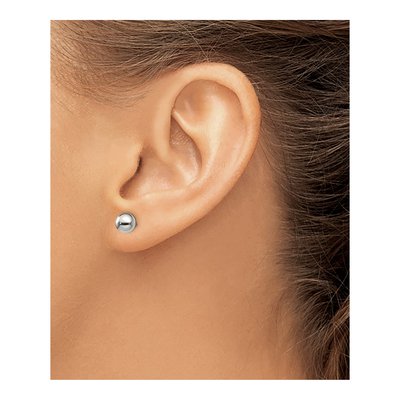 Titanium Ball Stud Earrings – view 4