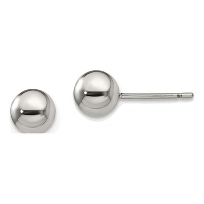 Titanium Ball Stud Earrings
