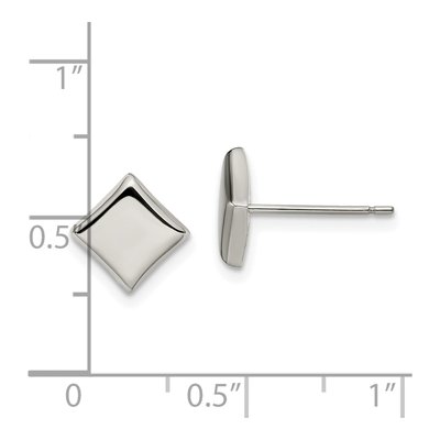 Titanium Square Stud Earrings – view 5