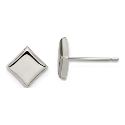 Titanium Square Stud Earrings