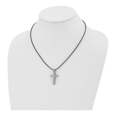 Titanium Cross Pendant Necklace – view 4