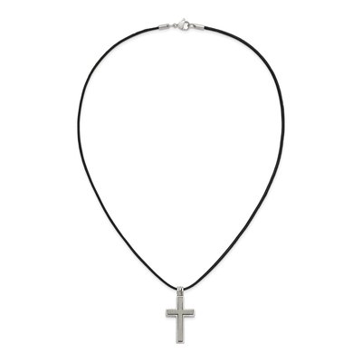 Titanium Cross Pendant Necklace – view 5