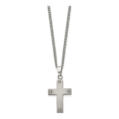 Titanium Cross Pendant Necklace – view 4