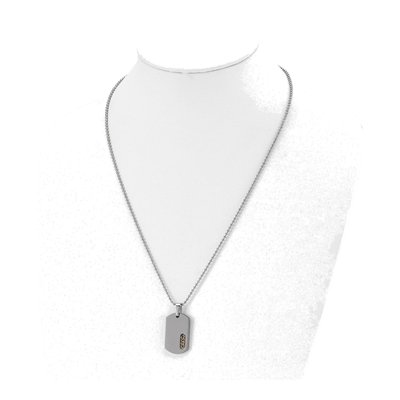 Titanium IP Dog Tag Pendant Necklace – view 5