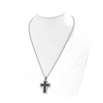 Titanium Cross Pendant Necklace – view 5
