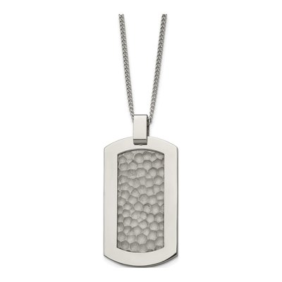 Titanium Dog Tag Pendant Necklace – view 4