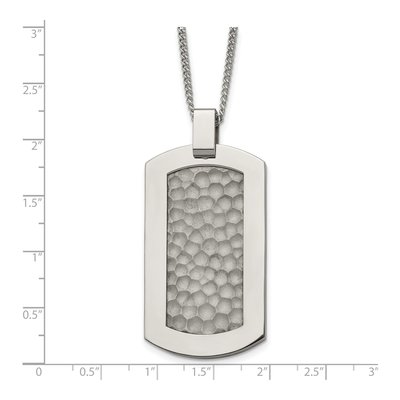 Titanium Dog Tag Pendant Necklace – view 6