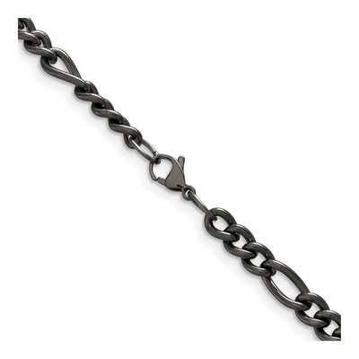 Men's Titanium 7mm Figaro Chain – view 4