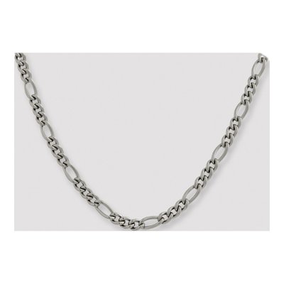 Men's Titanium 7mm Figaro Chain – view 5