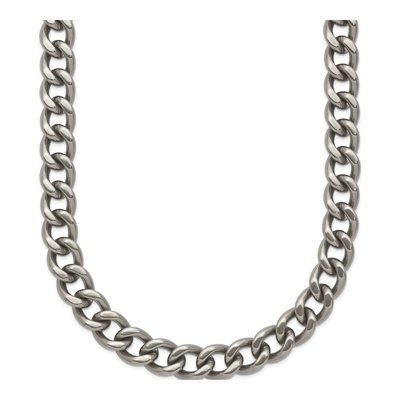 Men's Titanium 7.5mm Curb Chain